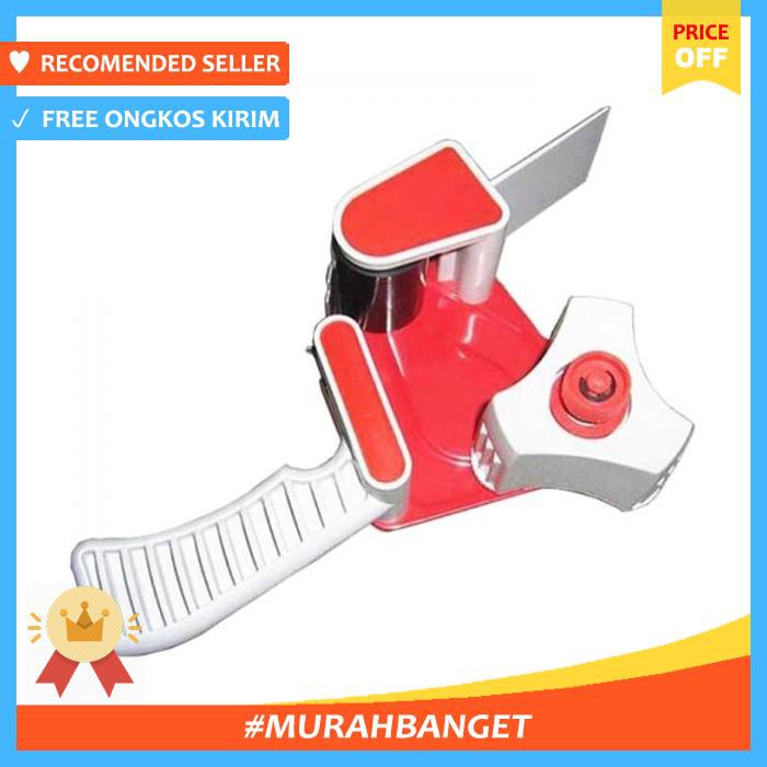 

Dispenser Lakban Tape Gun With Handle Red/White - Pengikat & Perekat - Selotip & Double Tape