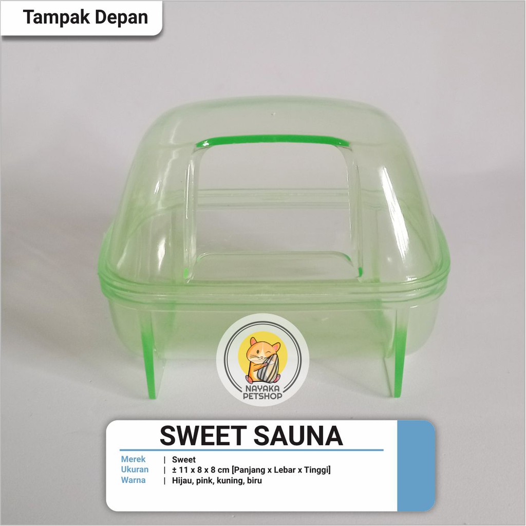 Sweet Sauna Tempat Mandi Pasir Hamster Mainan Rumah Hewan