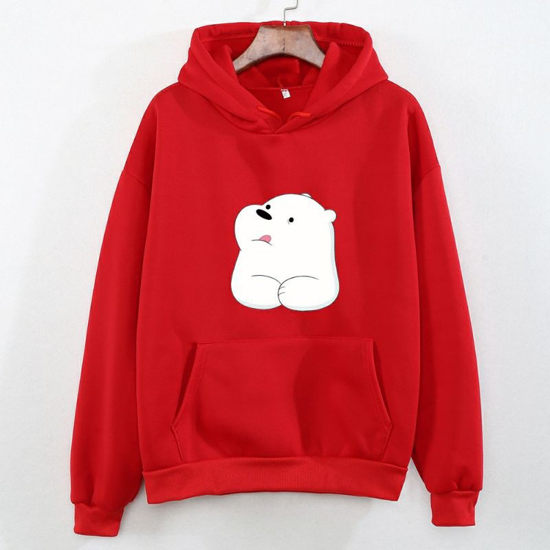 S - XXXXXL(6XL) Hoodie Bear ICE BEAR Cute BIGSIZE Jaket Sweater Cartoon Lucu We Bare Bears Panda Beruang Pria Wanita JUMBO