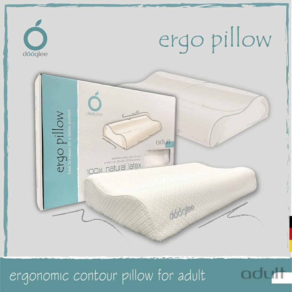 Dooglee Ergo Pillow 60×40×12/10cm / Bantal Dewasa 8997223911454