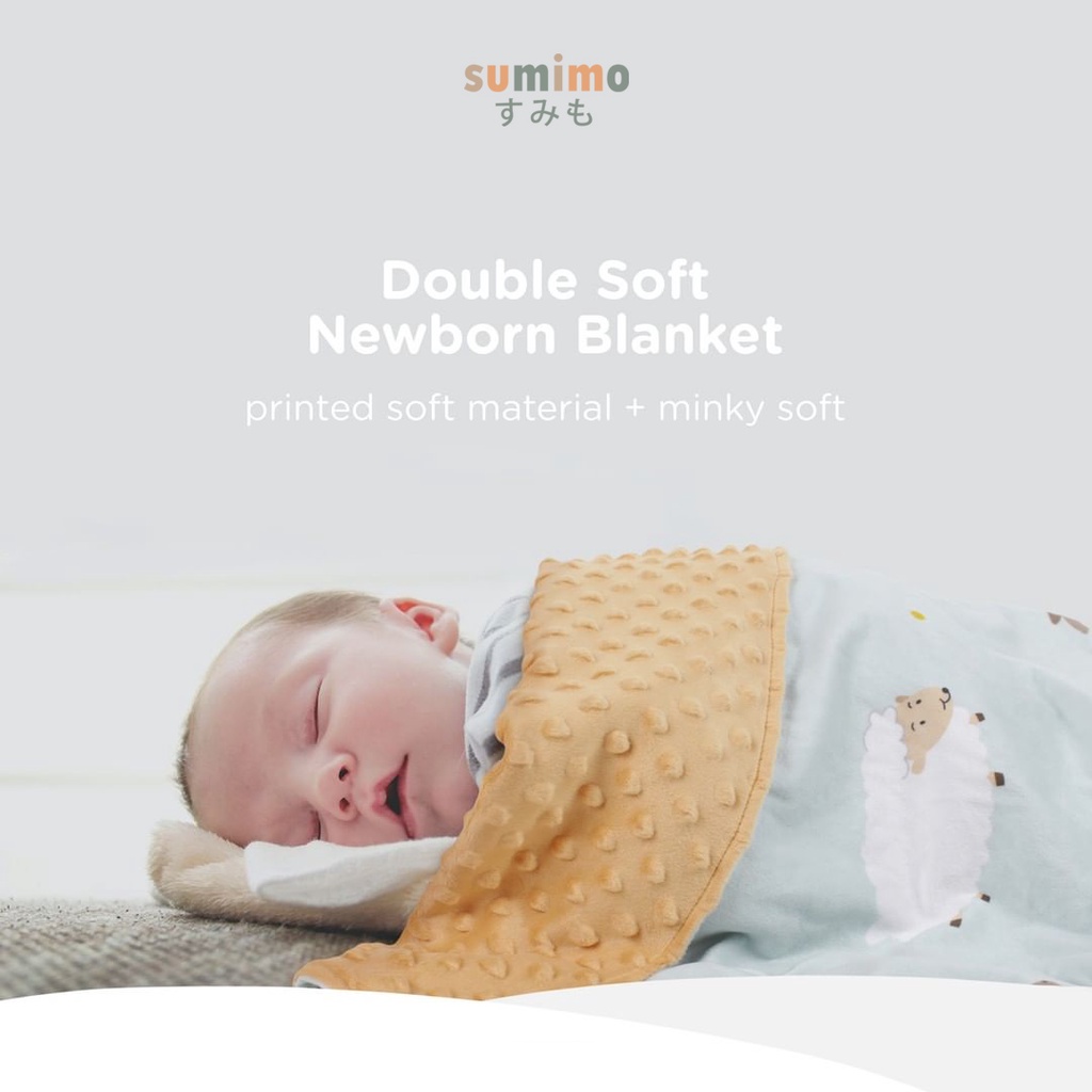 Sumimo Double Soft Newborn Blanket Selimut Bayi