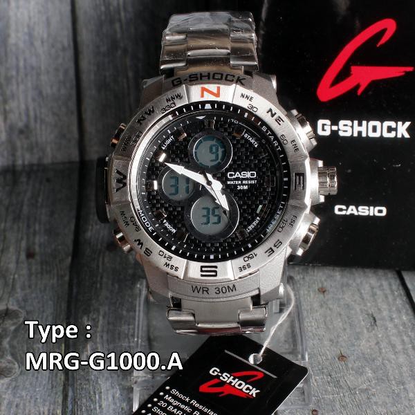 Jam Tangan Rantai Pria Stainless steel ANTI KARAT Casio G Shock MRGG1000  Gunmetal silver