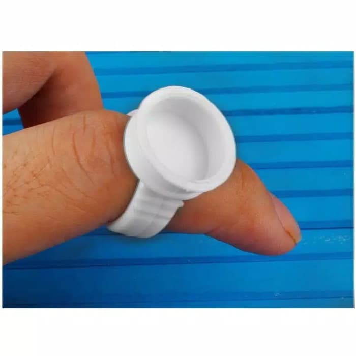 100 pcs Cincin Lem Bulu Mata Ring Glue Eyelash Extension Holder Ring