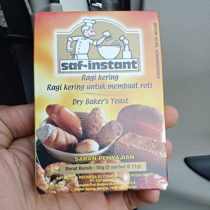 

Ragi/Yest saf instan 11 gram ( 4 pcs)