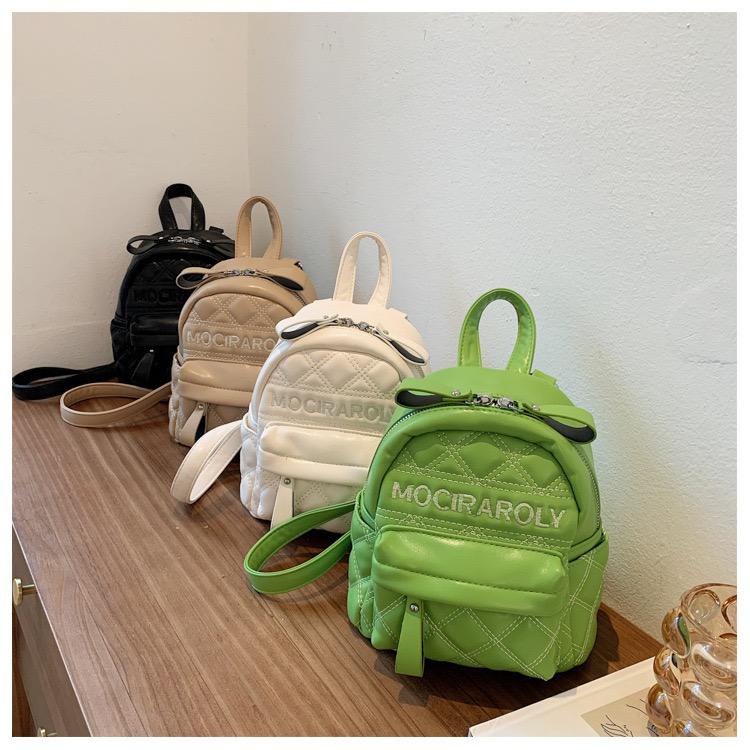 BJ16502 - BLACK/GREEN/KHAKI/WHITE - TAS RANSEL MINI KECIL WANITA FASHION IMPORT MODIS ELEGAN TERMURAH TERLARIS TERBARU BAGSTORE JAKARTA TAS BATAM EL6502 LT2217