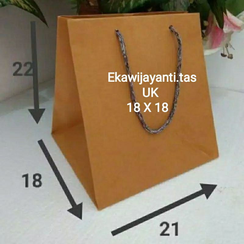 

paper bag dos nasi UK 18x18