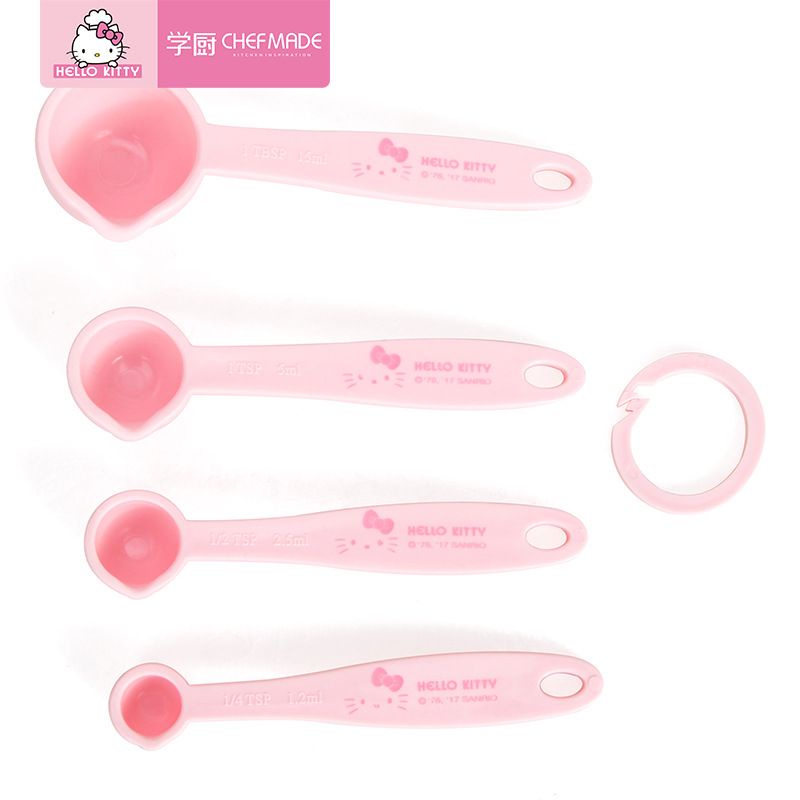 Sendok takar hello kity chefmade 4pcs measuring spoon set lucu KT7036