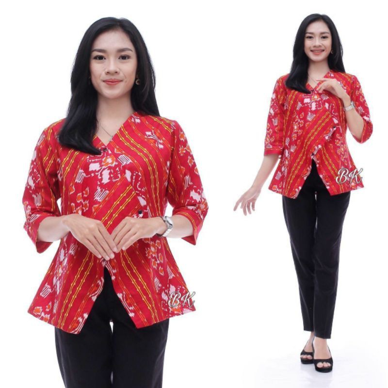 Blouse Batik Kekinian || Blouse Batik