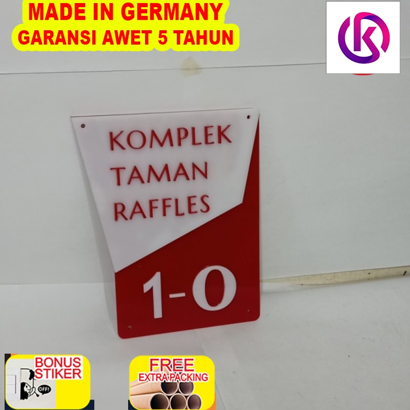 

Promo Acrylic Nomor Rumah NR 002