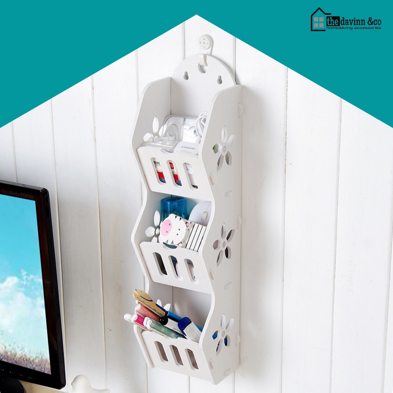 Rak Dinding Tempel Susun Aesthetic Rak Dinding Susun Minimalis Shabby Chic Rak Dinding Tempat Remote