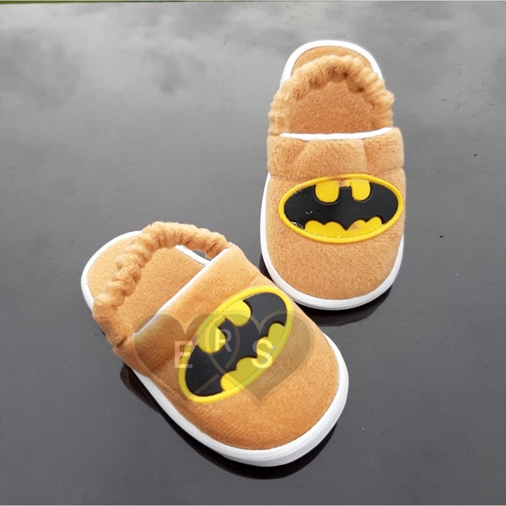 TOKOERS STA02 Sepatu Sandal Anak Laki-laki Umur 1 2 3 tahun - Sandal Tali Anak Motif Batman - Anti slip