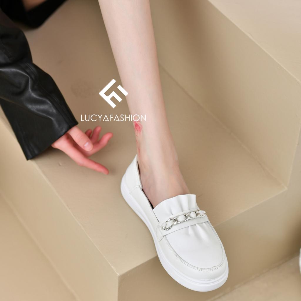 AGI21011 sepatu putih wanita murah sepatu sneakers wanita import sepatu slip on wanita cod jakarta