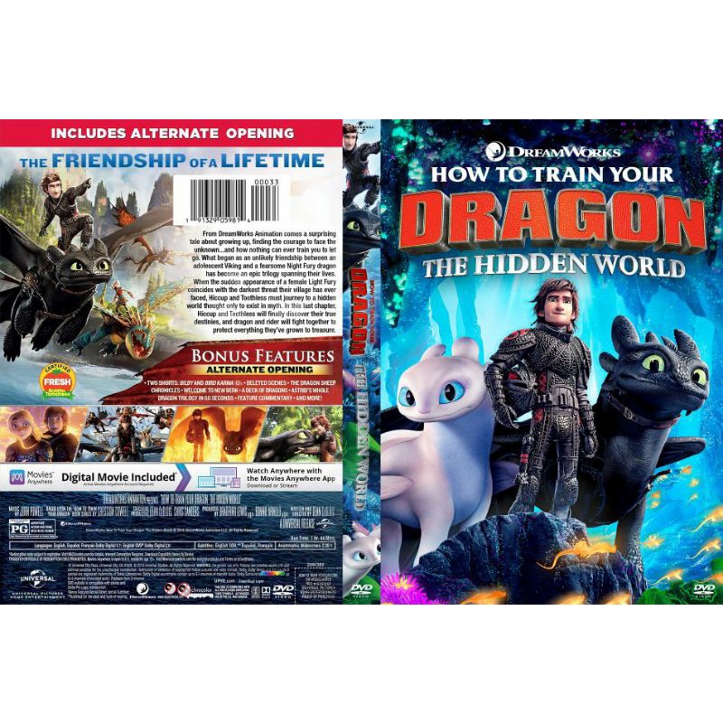 kaset dvd how to train your dragon 1-2-3