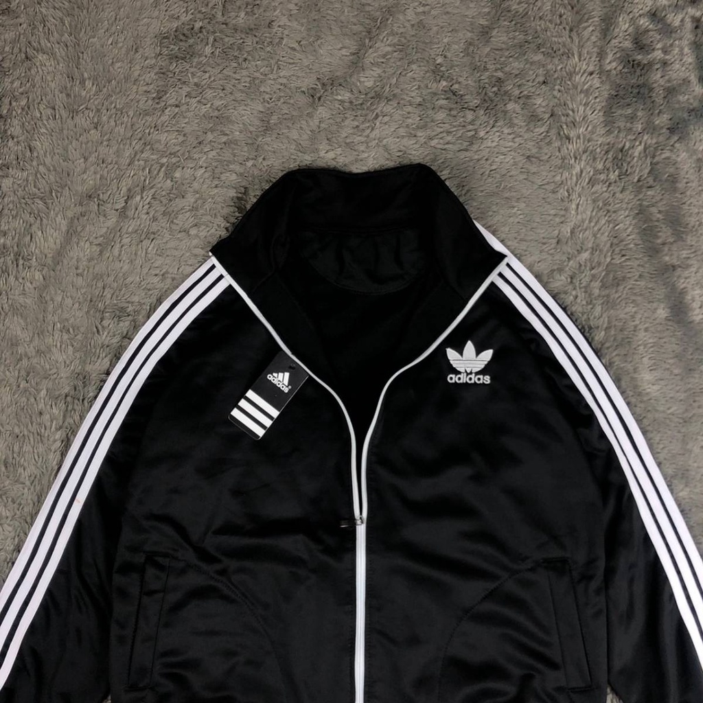 Jacket Tracktop Adidas Firebird Hitam Logo Bordir | Jaket Adidas | Adidas Premium