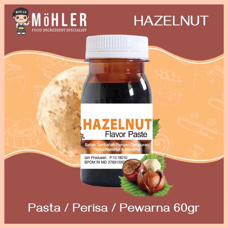 Pasta Perisa Pewarna MOHLER 60gr - HAZELNUT