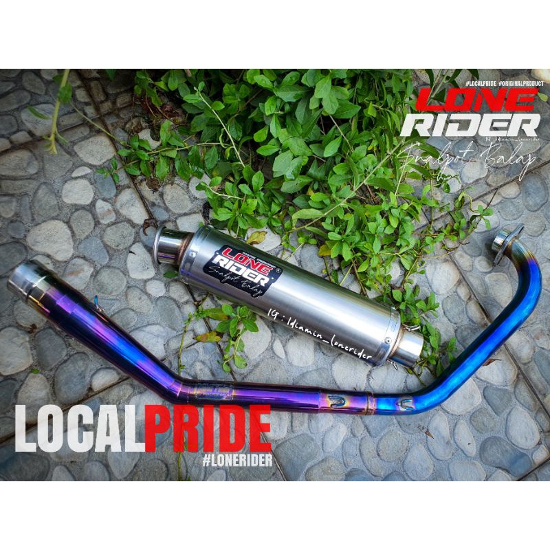 Knalpot Lone Rider VIXION - LONE RIDER ORIGINAL - RR - Road Race - Pipa Bluemoon