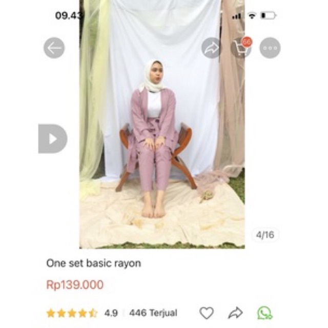 One set Basid Djarani Preloved