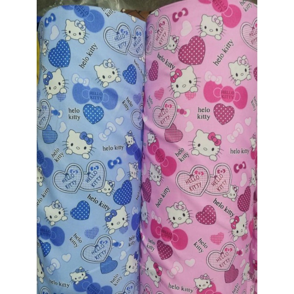 Disperse Bahan Katun Prima Meteran Harga Per 1 Meter Lebar Kain 240cm Katun Polymicro Motif Karakter