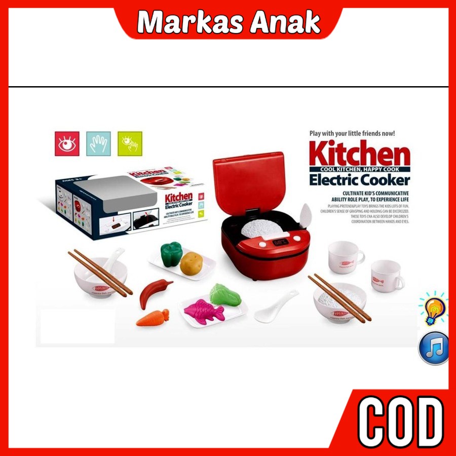 Mainan Anak Anak Umur 3 4 5 6 Tahun Alat Tempatsaksakan Dapur Penanak Nasi Lauk Pauk Rice Kitchen co