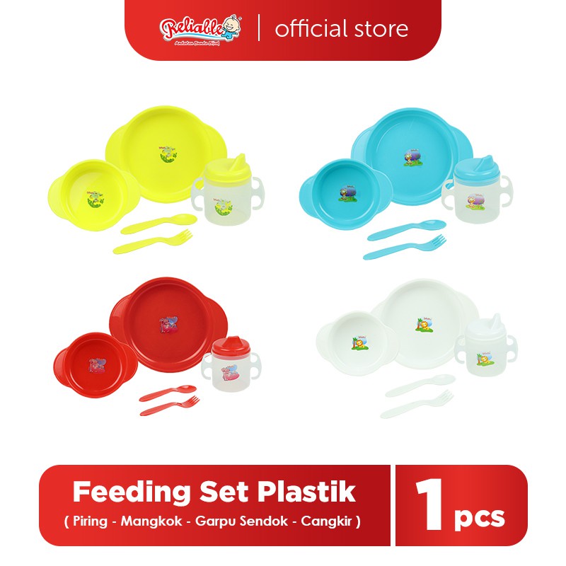 Reliable Feeding Set Kecil Kemasan Plastik (tersedia varian warna)