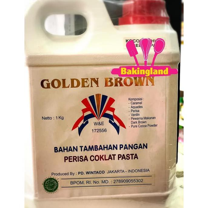 

31.87-Kue- Golden Brown Pasta Coklat 1Kg / 1Liter -Terlengkap-Termurah-Dijamin.