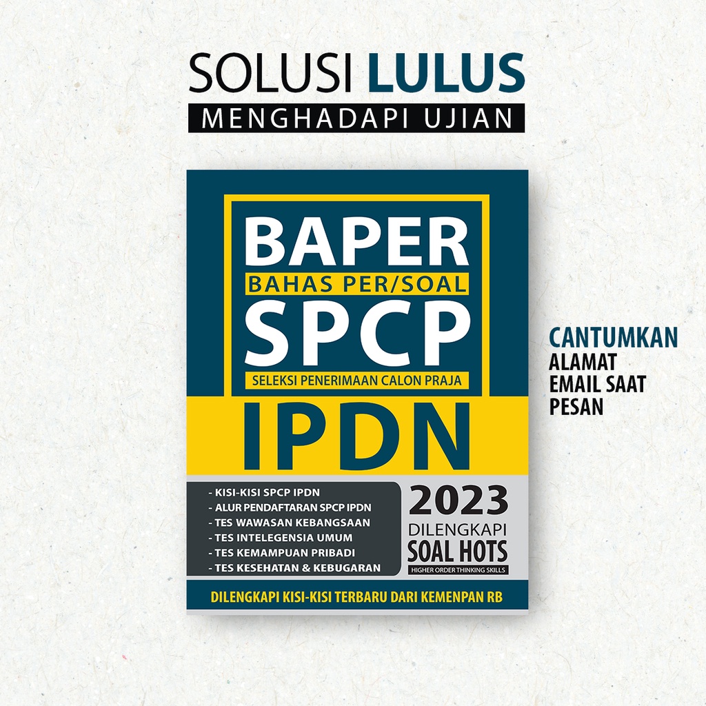 BAHAS PER SOAL SPCP IPDN 2023