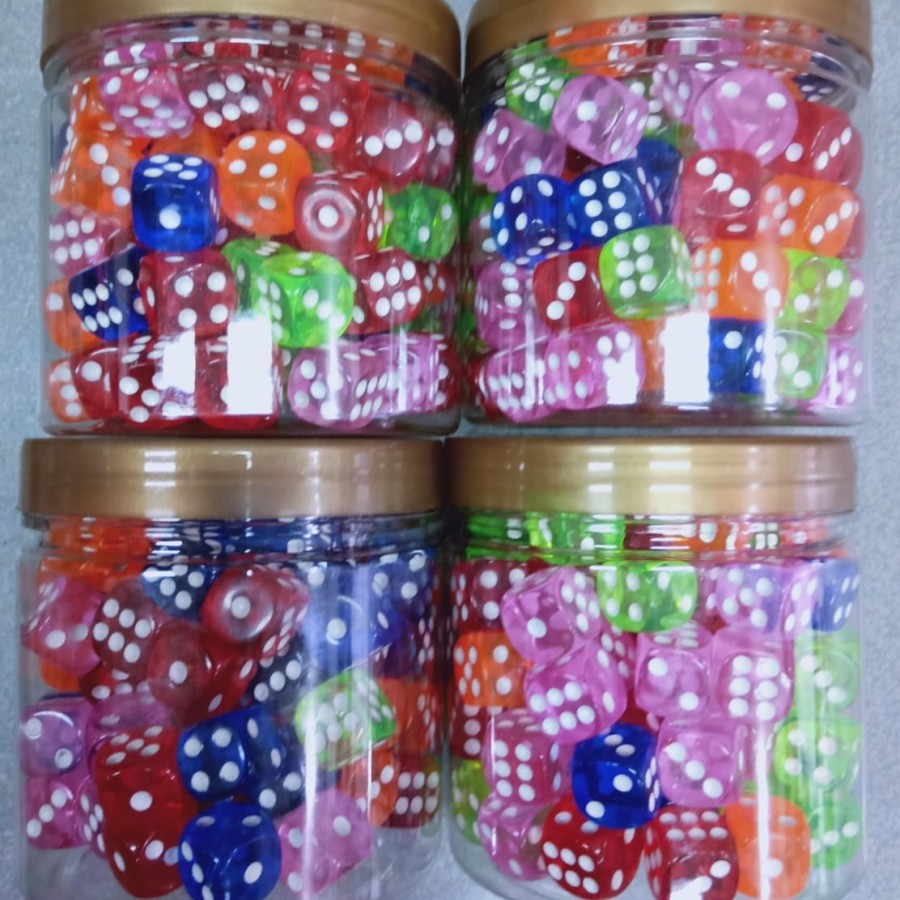 

Dadu warna warni 14mm x 14mm warna mix