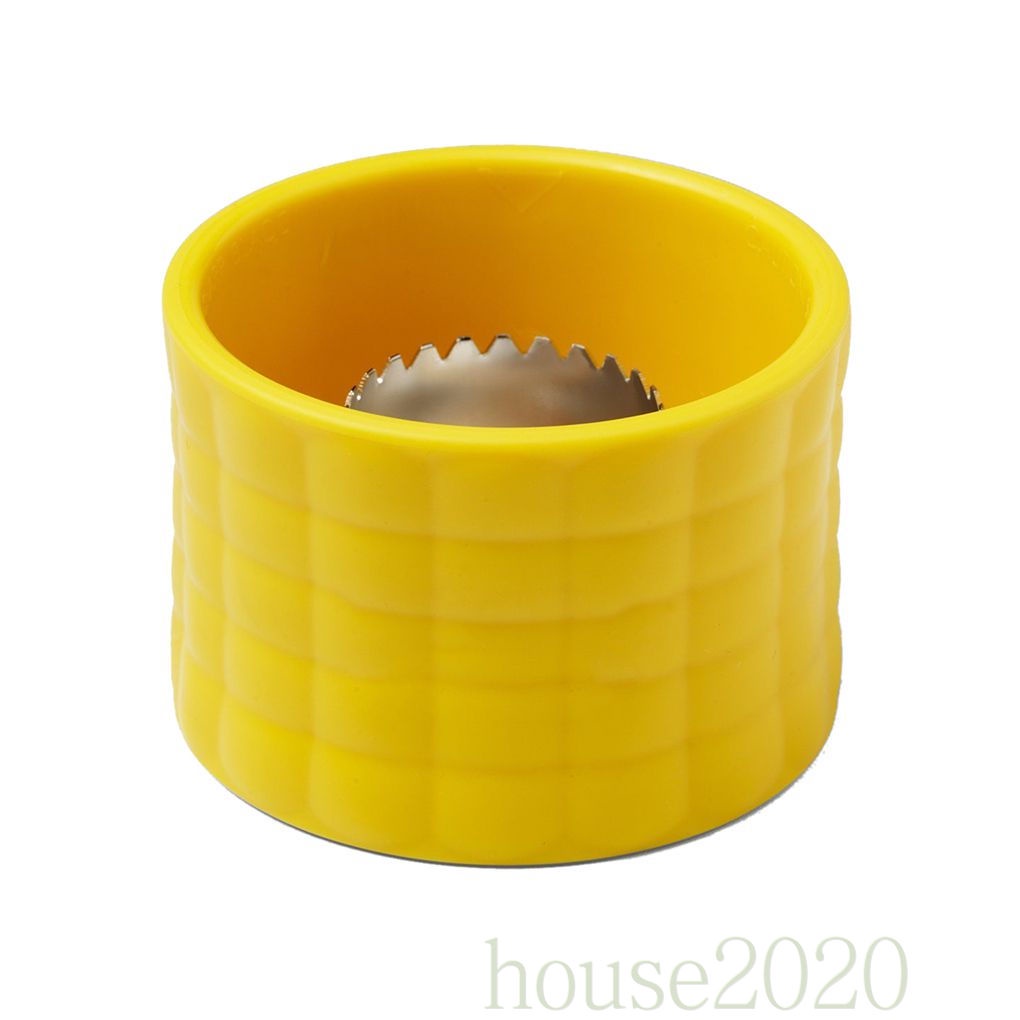 [HOUSE2020]Stainless Steel Corn Stripper Stripping Tool Corn Peeler Slicer Cutter Remover Serrated Blade Non-Slip Grip