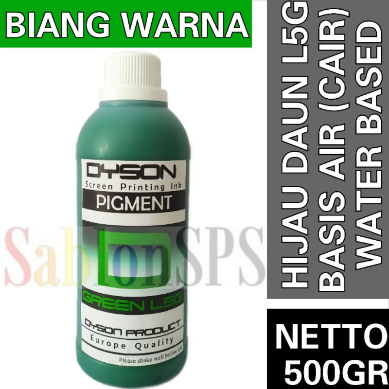 BIANG WARNA SABLON GREEN L5G 500GR DYSON PIGMEN SABLON