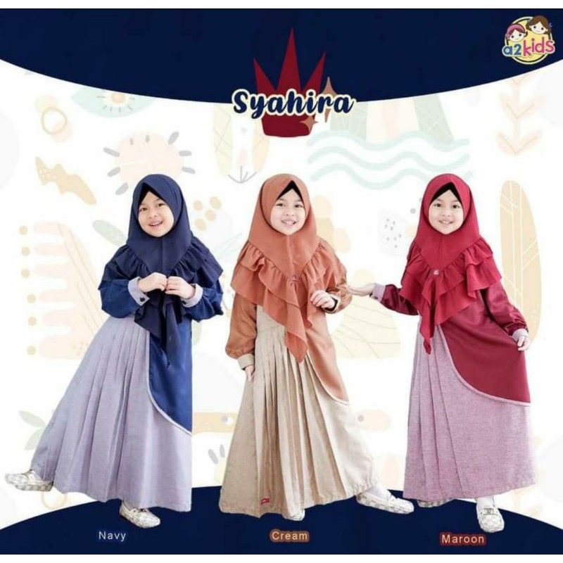 gamis anak syahira a2kids