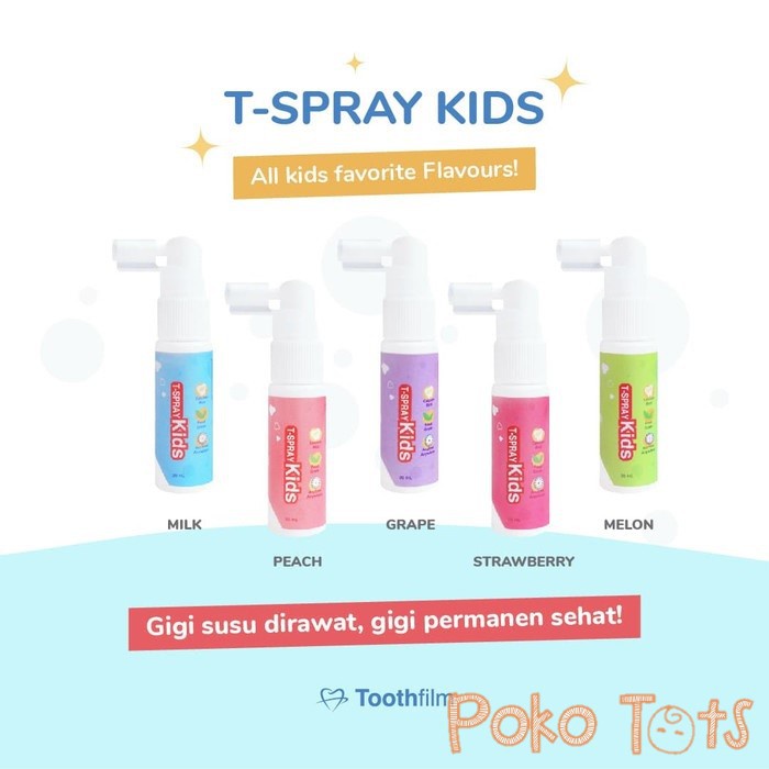 T-Spray Kids Toothfilm 20ml Oral Care Spray Kids T Spray Perawatan Mulut &amp; Gigi Anak Tspray