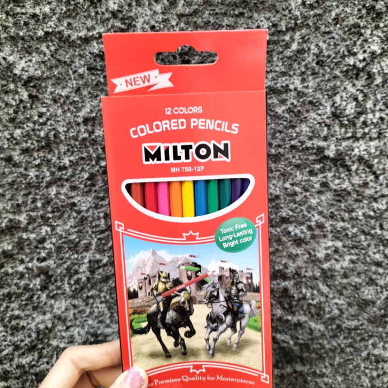 Pensil 12 warna Milton/ Montana/ATM/ safari panjang