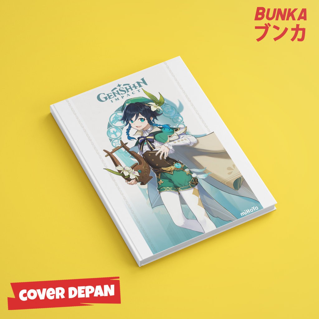 

Notebook Game Genshin Impact Venti Hardcover A5 Buku Tulis Catatan Notes Agenda Planner Jurnal