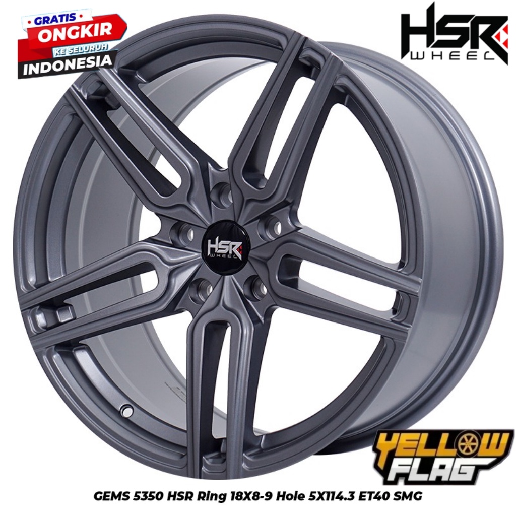Velg Mobil Racing Original HSR GEMS Ring 18 Pelek Mobil Civic Turbo