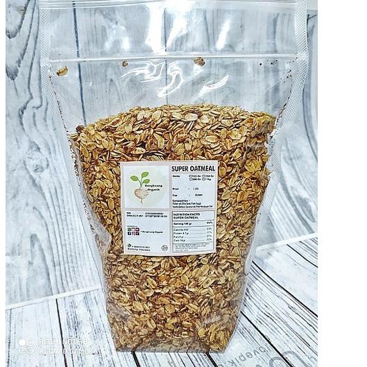 

Diskon✔️SUPER OATMEAL 500gr - Rolled Oat, Chia Seed, Vanilla Extract|KD8