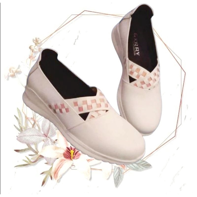 Sepatu Kulit Wanita Garut Anyam Slipon Cewek Casual  Kerajinan Sukaregang Papirut Garut Murah Kekini