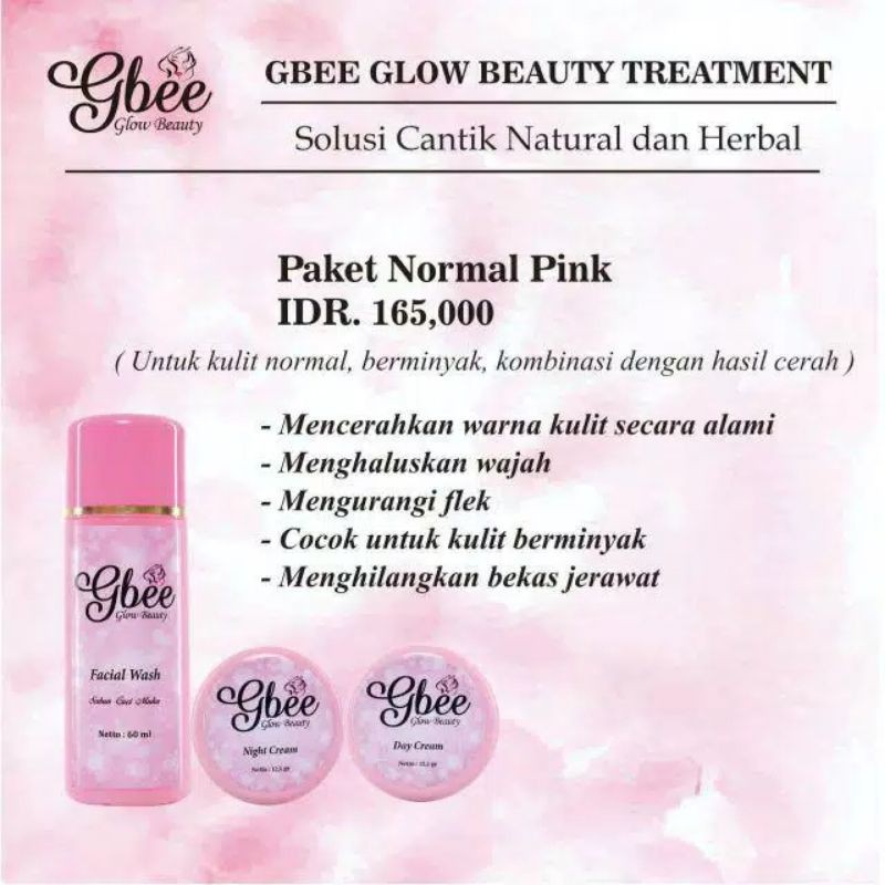 Gbee glow beauty paket normal
