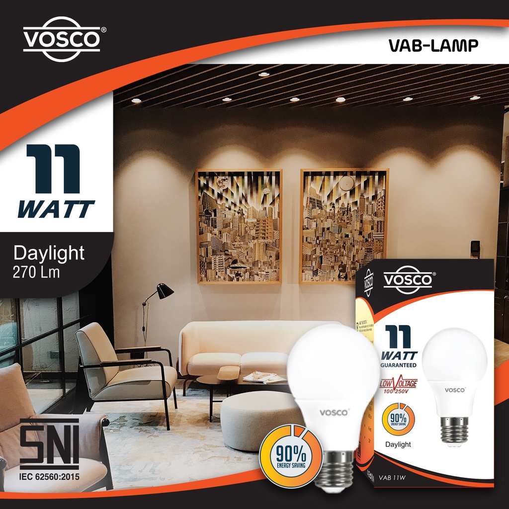 BOHLAM LAMPU LED GARANSI MURAH MODEL A BULB MERK ORIGINAL VOSCO BERIZIN SNI RESMI ORIGINAL 3 SAMPAI 22 WATT FREE ONGKIR