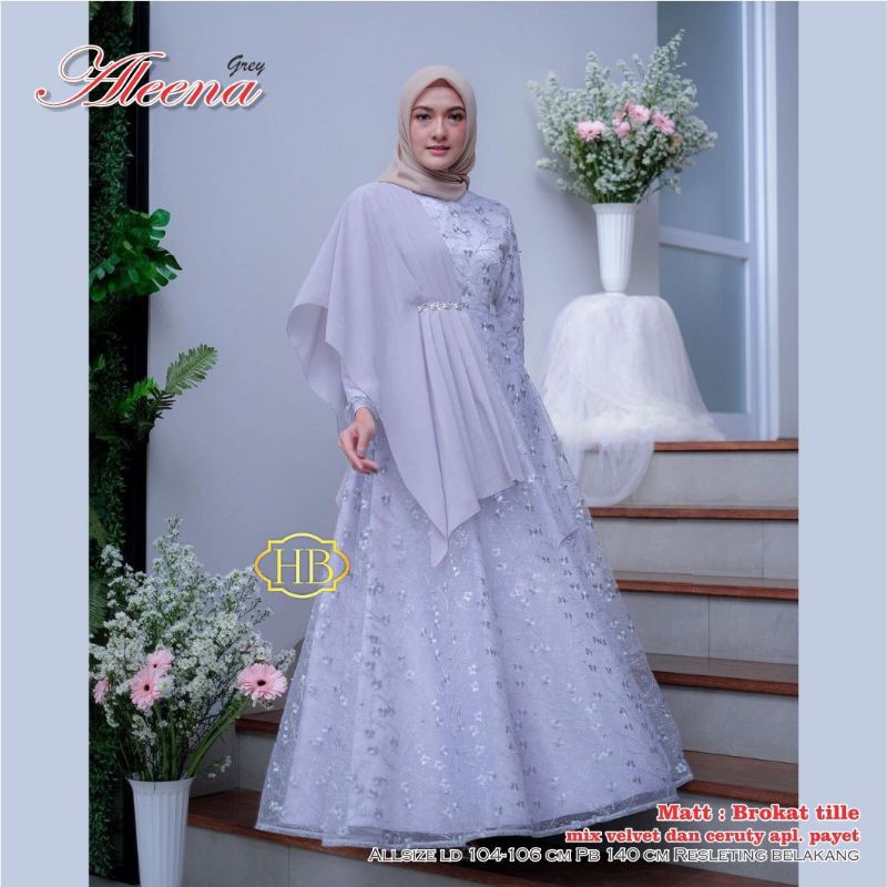 Baju Gamis Brukat Syar'i Lebaran Terbaru 2022 Murah