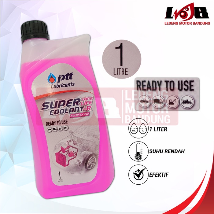 PTT Coolant Motor Mobil Lubricants Super Longlife Premixed 1 Liter