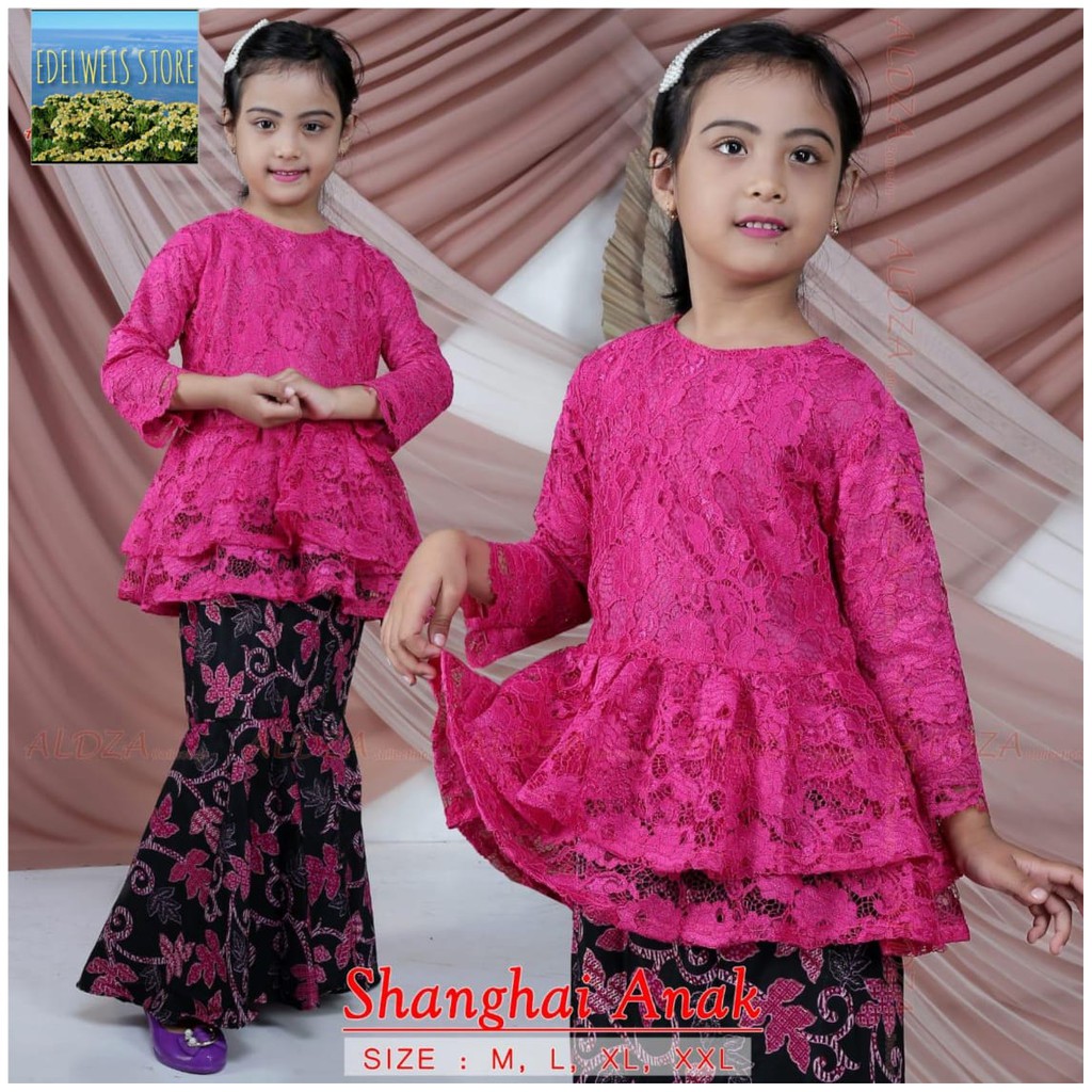 Stelan Kebaya Anak / Stelan Kebaya Brokat Anak Modern