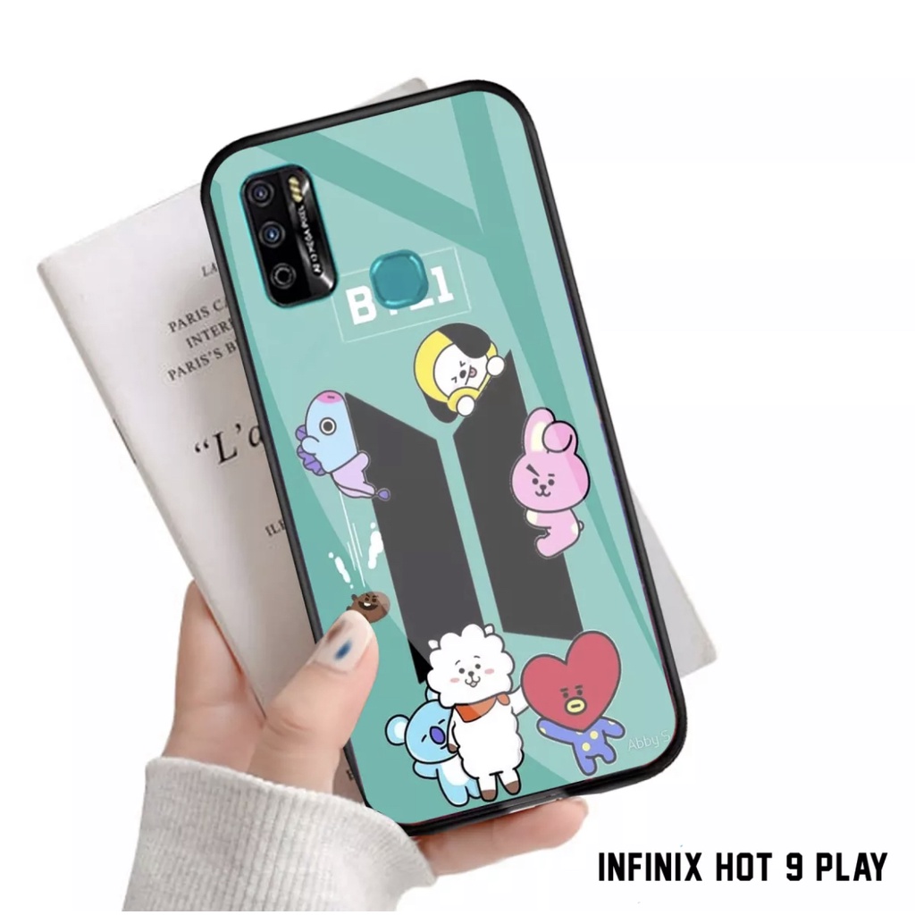 ACASTO Case Infinix Hot 9 Play motif fashion boyband fans art theme BTS korea style unik keren custo