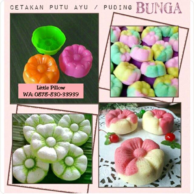 (PUTU AYU SAKURA) Cetakan Puding Bunga Putu Ayu/Cetakan Bolu Putu Ayu