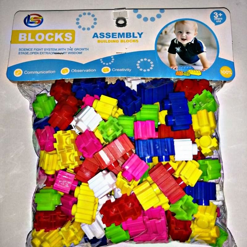 MAINAN ANAK EDUKASI BLOCK ISI BANYAK / LB4 ASSEMBLY BUILDING BLOCKS PUZZLE CREATIVE / MAINAN BALOK