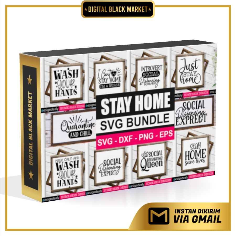 Stay Home Bundle - Vector Designs