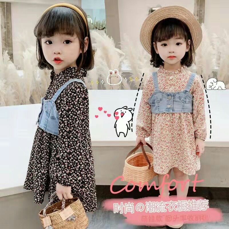 Dress baby | rompi jeans nyatu | blouse flanel | baju anak