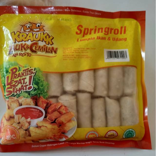 

Aneka Frozen food murah springroll bebas MSG