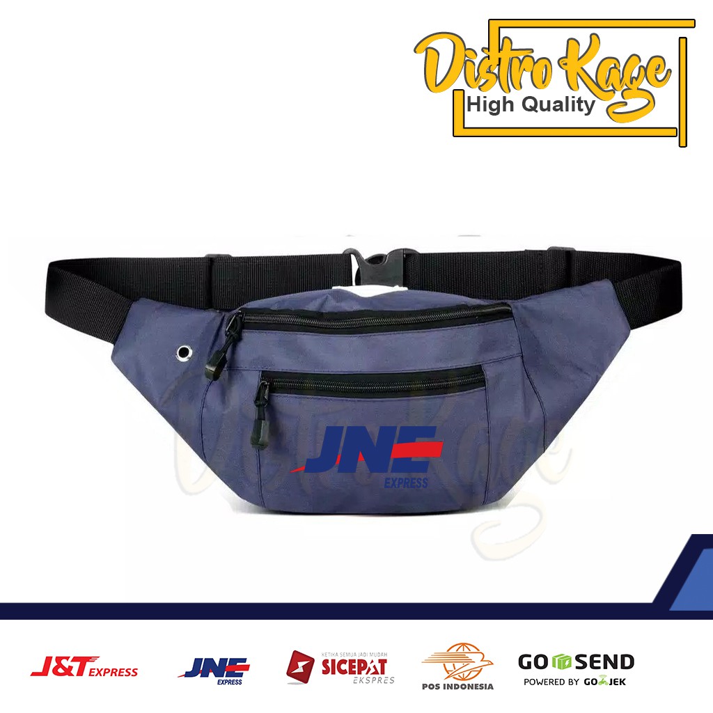 Tas Selempang Pria Logo Jne Express Waist Bag Waistbag Slempang Pinggang DIstro Kage