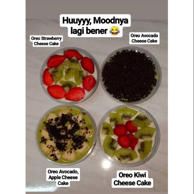 

Oreo Cheesecake dan salad buah