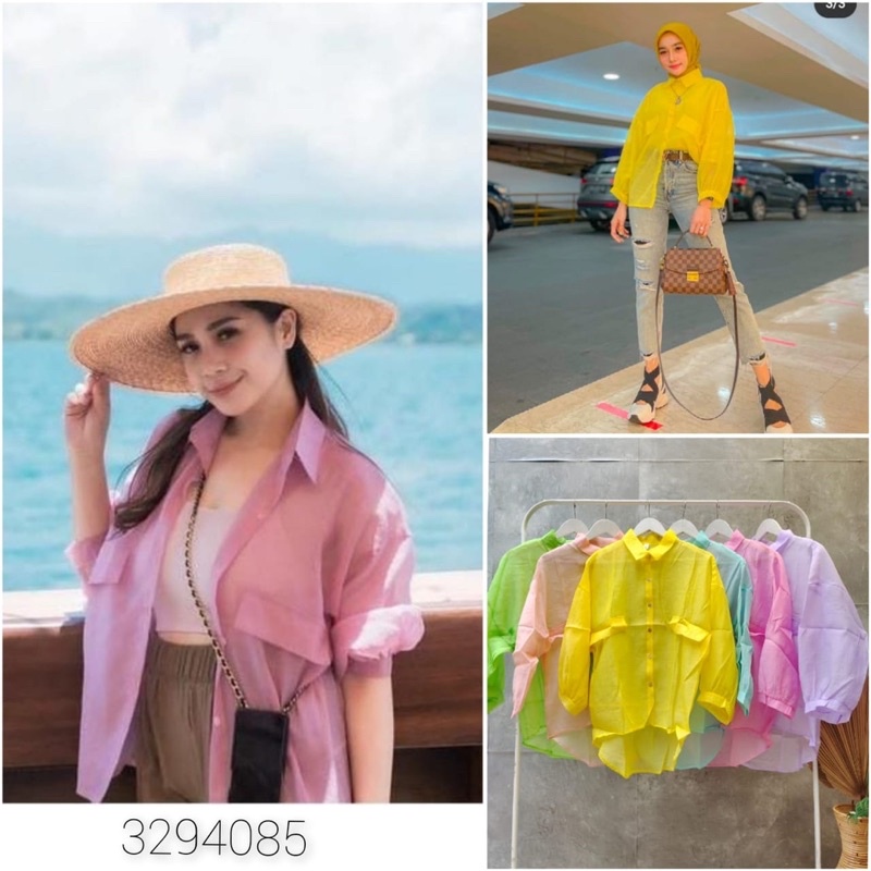 KEMEJA ORGANZA RACHEL / KEMEJA NAGITA TERLARIS / KEMEJA PREMIUM ORGANZA